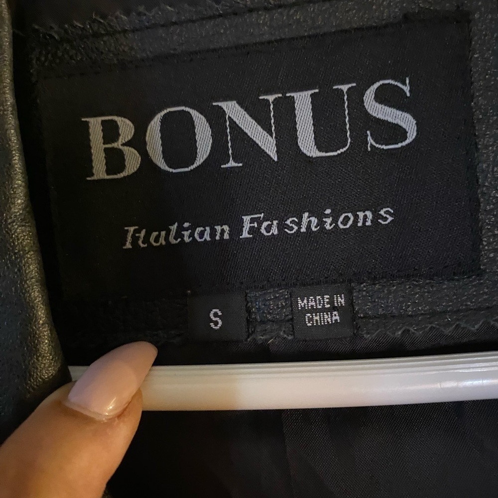 Genuine, leather coat size small